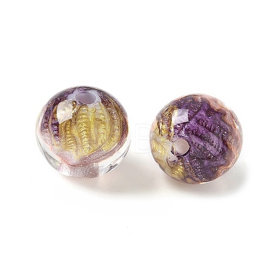 Two Tone Transparent Acrylic Beads OACR-D304-02I-1