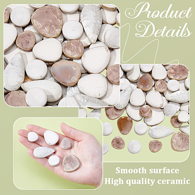 500G 4 Styles Porcelain Mosaic Tiles PORC-SP0001-19-1