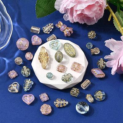 60G 3 Colors Transparent Acrylic Beads MACR-FP0001-15-1