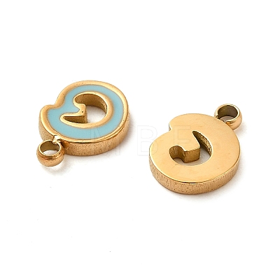 304 Stainless Steel Enamel Charms STAS-L022-292G-G-1