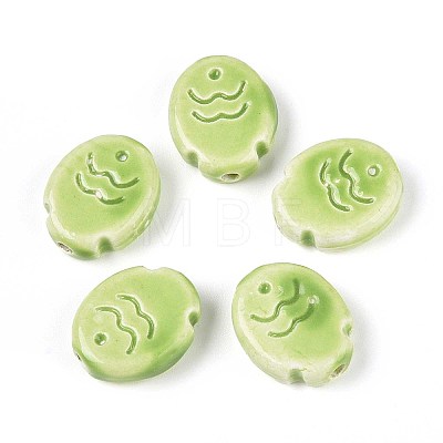 Handmade Porcelain Ceramic Beads PORC-T133-24A-1