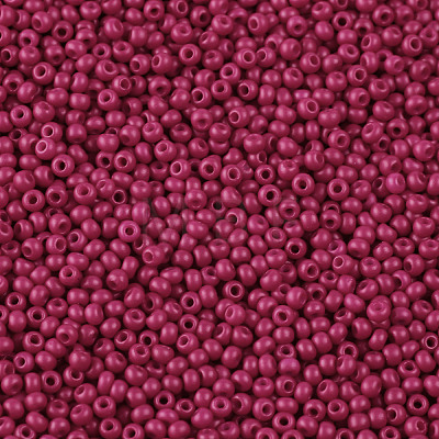 11/0 Grade A Baking Paint Glass Seed Beads X-SEED-N001-A-1058-1