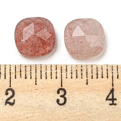 Natural Strawberry Quartz Cabochons G-M431-01D-1