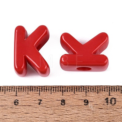 Opaque Acrylic European Beads OACR-M027-01K-01-1