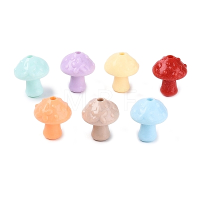 Opaque Acrylic Beads OACR-Q199-14-1
