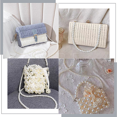 Plastic Imitation Pearl Beaded Crossbody Mobile Phone Case Chain FIND-WH0126-245-1