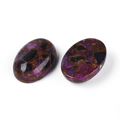 Dyed Synthetic Gemstone Cabochons G-T144-79D-1