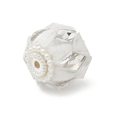 Transparent Acrylic Beads CLAY-NH0003-04S-01-1