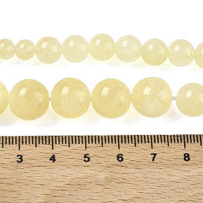 Natural Golden Silk Jade Graduated Beads Strands G-F830-A02-01-1