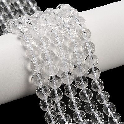 Natural Quartz Crystal Beads Strands G-C280-B14-8mm-1