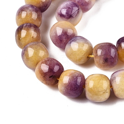 Dyed Natural White Jade Beads Strands G-T138-D13-1