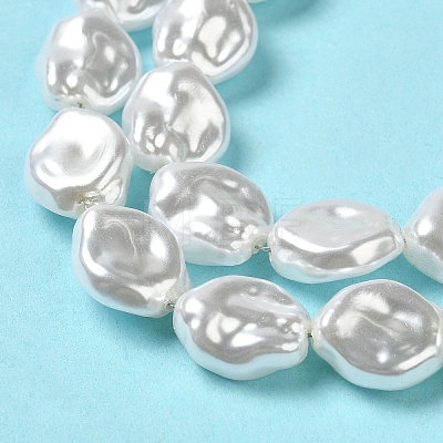 ABS Plastic Imitation Pearl Beads Strands KY-F021-02-1-1