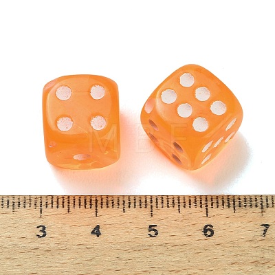 Spray Printed Transparent Acrylic Beads AC-CBA40CF-01E-1