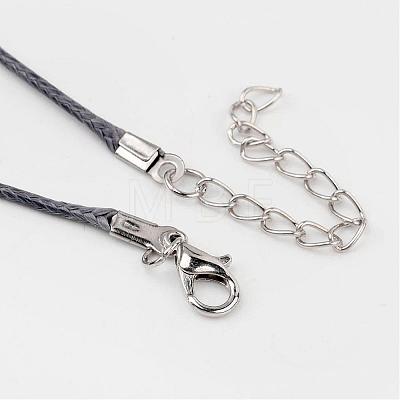 Korean Waxed Polyester Cord Necklace Making NJEW-JN01558-06-1