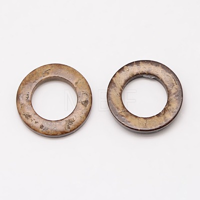 Wood Jewelry Findings Coconut Linking Rings COCO-O006C-12-1