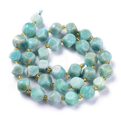 Natural Amazonite Beads Strands G-A030-B12-10mm-1