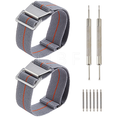 Nylon Watch Bands AJEW-WH0643-117C-1