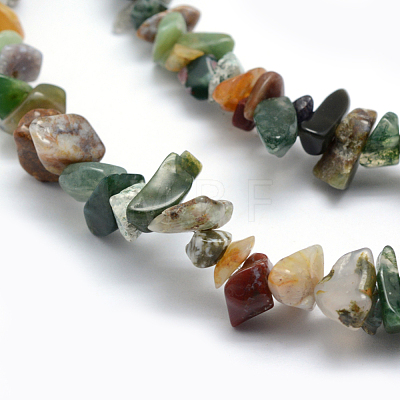 Natural Indian Agate Beads Strands G-P332-13-1