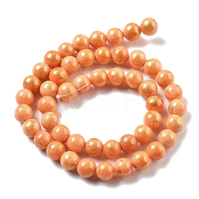 Natural Mashan Jade Beads Strands G-A255-A01-01J-1