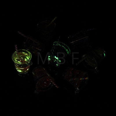 Luminous Translucent Resin Pendants RESI-D057-02-1