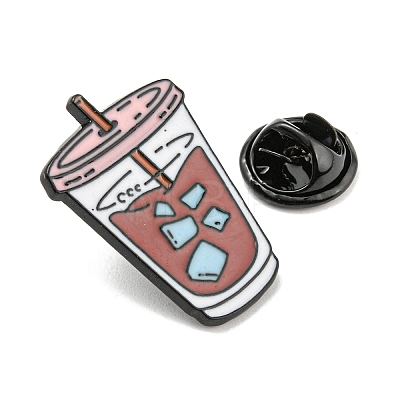 Cold Coffee Enamel Pins JEWB-P021-D01-1