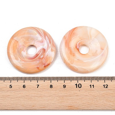 Opaque Acrylic Imitation Jade Pendants OACR-T033-12A-1