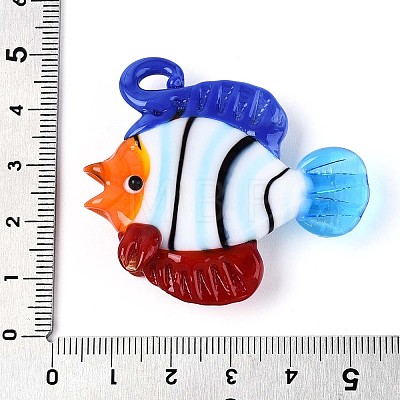 Handmade Lampwork Pendants LAMP-T024-03B-1
