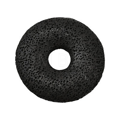 Natural Lava Rock Disc Big Pendants G-M203-04-01-1