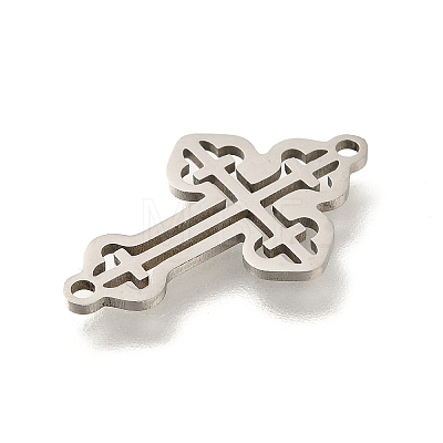 201 Stainless Steel Laser Cut Connector Charms STAS-R132-13P-1