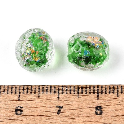 Handmade Foil Glass Beads FOIL-N029-10C-1