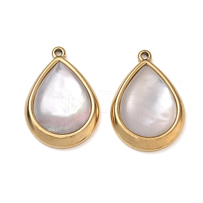 Natural Freshwater Shell Pendants SA-CBA11D7-27A-G-1