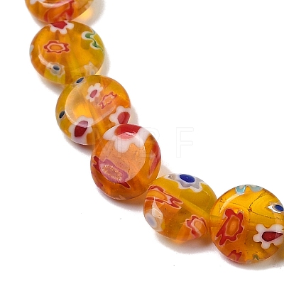 Handmade Millefiori Lampwork Beads Strands LAMP-G166-17B-06-1