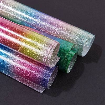 4Pcs Colorful Glitter Heat Transfer DIY-SZ0003-60-1