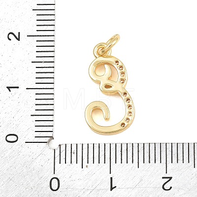 Brass Micro Pave Clear Cubic Zirconia Pendants CU-CBA7939-01E-G-1
