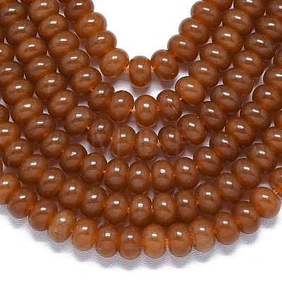 Natural Malaysia Jade Beads Strands G-B165-G01-5x8mm-15-1