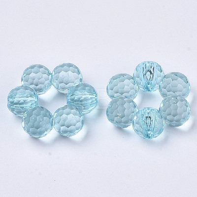 Transparent Acrylic Beads TACR-T015-045-1