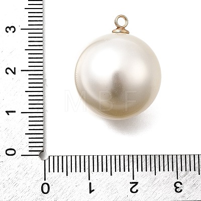 ABS Plastic Imitation Pearl Pendants FIND-H052-01K-01KCG-1