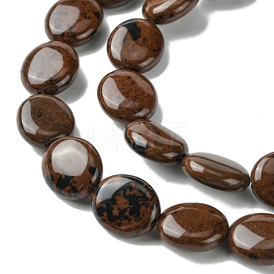 Natural Mahogany Obsidian Beads Strands G-K365-B09-02-1