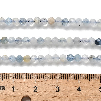 Natural Aquamarine Beads Strands G-RM2025-A17-3mm-B-1