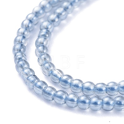 Electroplate Glass Beads Strands EGLA-K014-A-PL01-1