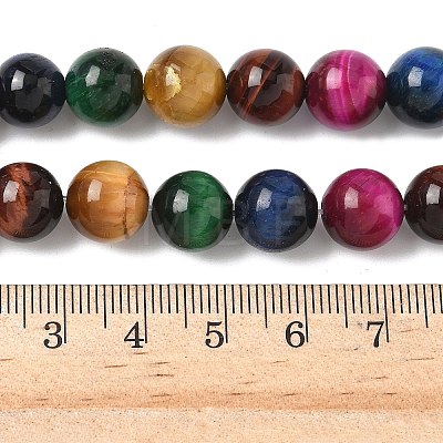 Natural Tiger Eye Beads Strands G-G101-10mm-6-1