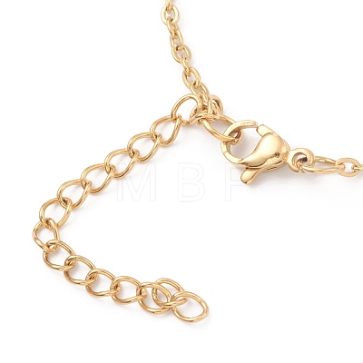 Vacuum Plating 304 Stainless Steel Link Chain Necklaces NJEW-O123-05G-1