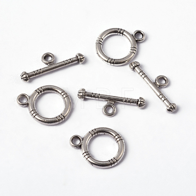Tibetan Style Alloy Toggle Clasps X-LF0161Y-1