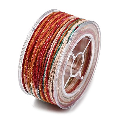 30M Segment Dyed Cotton & Metallic String Threads OCOR-F018-01H-1