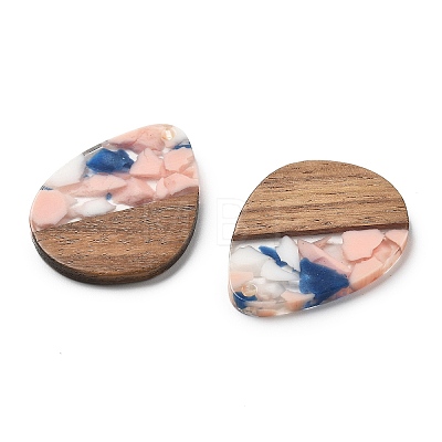 Resin and Walnut Pendants FIND-R051-04E-1