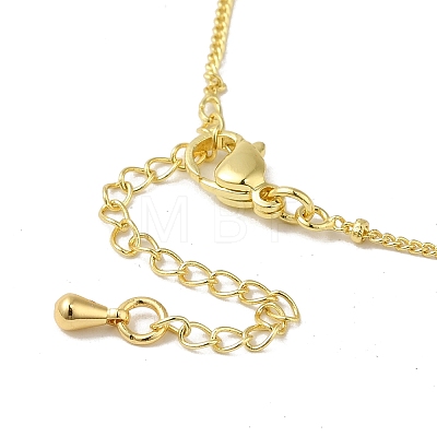 Brass Micro Pave Clear Cubic Zirconia Pendants Necklaces NJEW-K269-05G-10-1