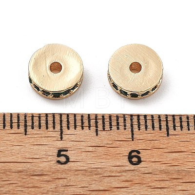 Brass Micro Pave Cubic Zirconia Beads KK-R216-15KCG-02-1