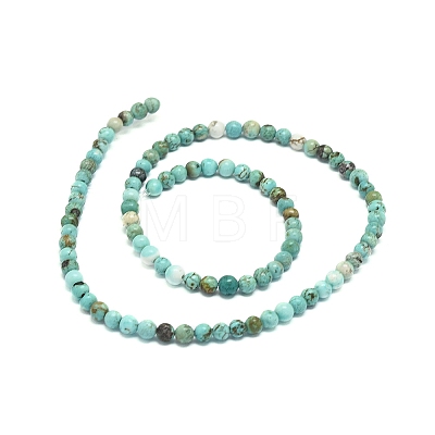 Natural Howlite Beads Strands G-L555-02-6mm-1