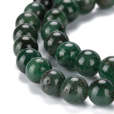 Natural Green Aventurine Beads Strands G-E380-02-6mm-1