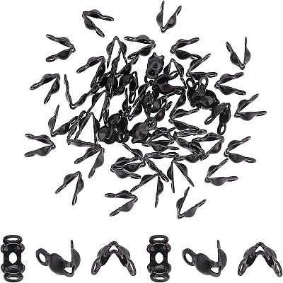 Unicraftale 50Pcs Ion Plating(IP) 304 Stainless Steel Bead Tips STAS-UN0038-02-1